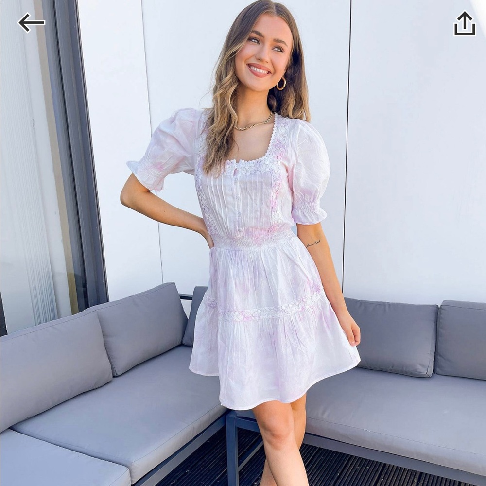 Asos design skater mini dress in tie die